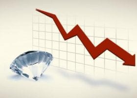 declining diamond prices