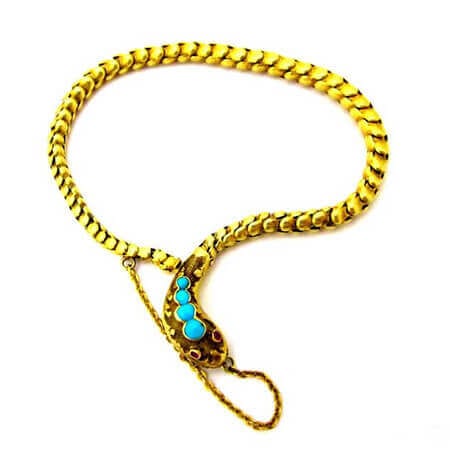 Gray and Davis 15K snake bracelet