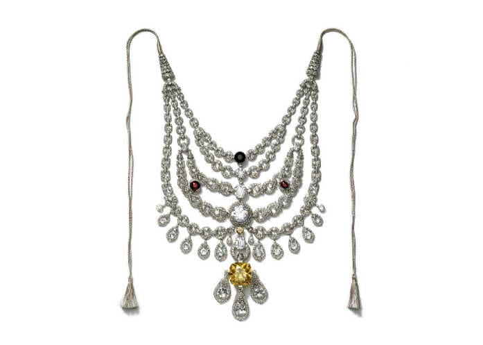 The yellow diamond Patiala necklace