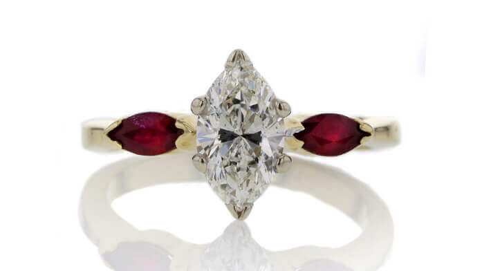 1.01 CT Marquise Cut Solitaire Ring