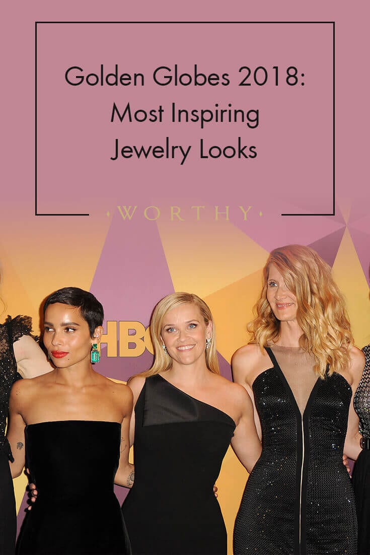 In a night when stars chose their outfits to take a stand against sexual harassment and gender inequality, jewelry wasn't the exception.