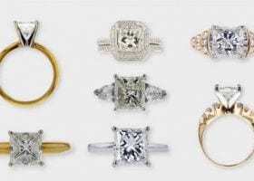 Princess Cut Diamond Engagement Rings