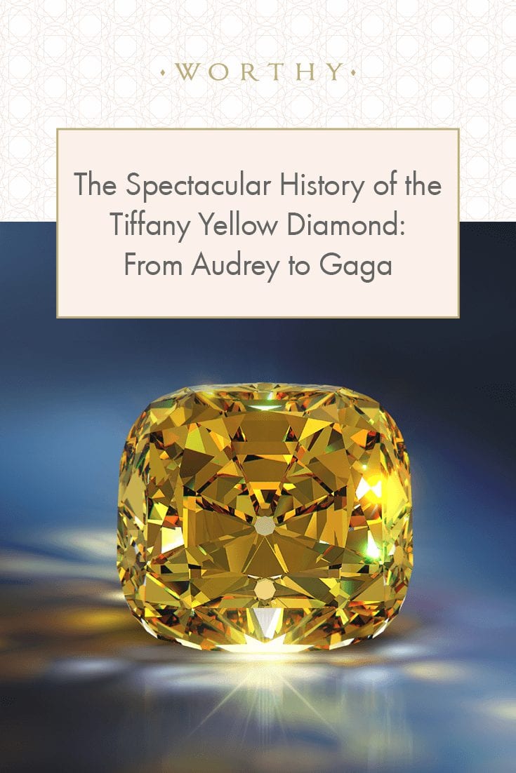 The spectacular history of the Tiffany Yellow Diamond spans from the mines of South Africa, to Audrey Hepburn and now to Lady Gaga!