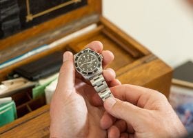 man's jewelry box