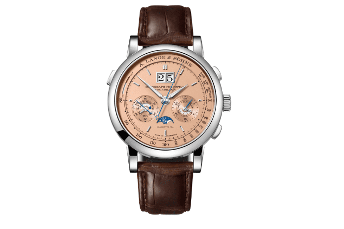 A Lange Sohne Saxonia Datograph Perpetual 410038 Weissgold
